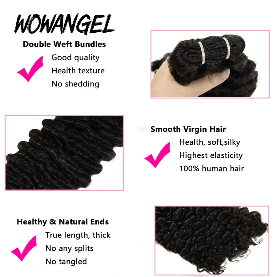 Burmese Curly Bundles Human Hair 1/3/4 PCS 10A Human Hair Bundles 28 30 Inch Brazilian Virgin Hair Extensions Single Bundle